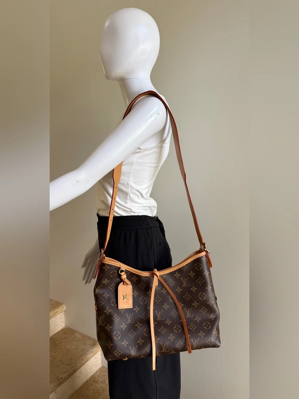 Louis Vuitton CarryAll PM Monogram Canvas Bag Handbag